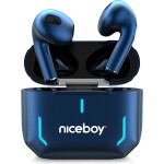 Niceboy HIVE SpacePods modrá / Bezdrôtové slúchadlá / BT 5.1 / IPX5 / 20-20000 kHz / 104 db / Dotykové tlačidlo / USB-C (hive-space-pods)