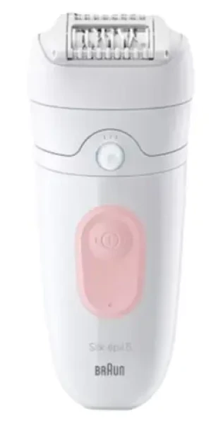 Braun Silk-épil 5-000 biela, ružová / Epilátor / 28 pinziet / 2 rýchlosti / vodeodolný / dobíjací (7500435225069)