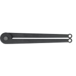 KS Tools 150.3207 Dvojotvorový skrutkovač, nastaviteľný, 215 mm; 150.3207