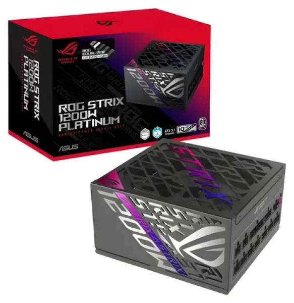 Asus ROG-STRIX-1200P-GAMING čierna / Napájací zdroj / 1200W / ATX 3.1 / 80PLUS Platinum / Fully Modular (90YE00W6-B0NA00)