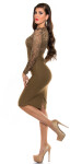 Sexxy KouCla Pencildress with lace CAPPUCCINO 12