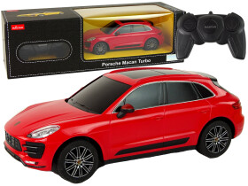 Mamido Elektrické autíčko R/C Porsche Macan Turbo 1:24 Rastar v červenej farbe