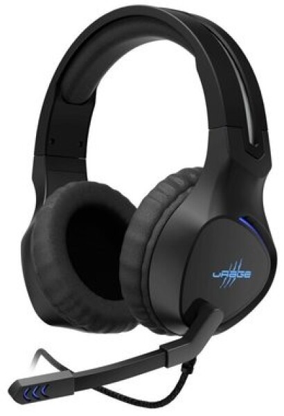 URage gamingový headset SoundZ 400 čierna / Herné slúchadlá s mikrofónom / USB / 2.2 m (186010)