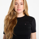 Tričko Tommy Hilfiger Slim Cody C-Nk Ss Black XS