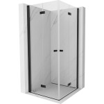MEXEN/S - Mist-F Duo sprchovací kút skladacie dvere 120 x 120, transparent, čierna 8A6-120L-120P-70-00