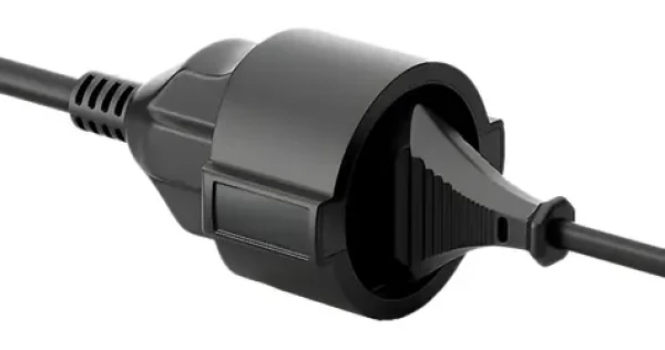 Equip CEE 7/7 - CEE 7/3 čierny / Predlžovací napájací kábel / 1,8 m / 250 V / 16 A (112180)
