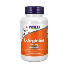 L-Arginín 500 mg - NOW Foods (100 kaps.) (47668-1-100caps)