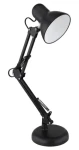 RealPower SL-70 čierna / Stolová lampa / retro design / nastaviteľné rameno / pätica E27 / 40 W (463604)
