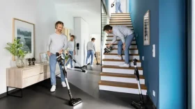 BOSCH Unlimited 7 BSS711W biela / Aku tyčový vysávač / 18V / 40 min / bezvreckový / LED (BSS711W)