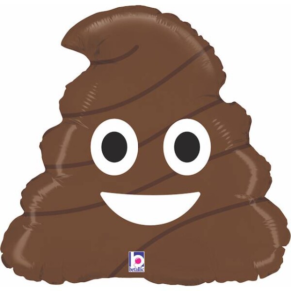 Nafukovací balónik emoji Poo 51 cm - Grabo