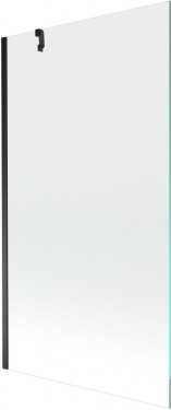 MEXEN/S - Next vaňová zástena FIX 90x150, transparent, čierna 895-090-000-00-00-70