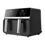 Eldom FR200 Fritela čierna / Teplovzdušná fritéza / 9 l / 2200 W / 80-200 ° C / 8 programov (FR200)