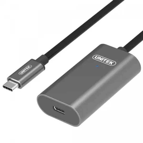 Unitek Kábel USB-C - USB-C čierna / Kábel / USB-C (M) - USB-C (M) / 5 m (U305A)