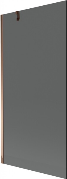 MEXEN/S - Next vaňová zástena FIX 90 x 150, grafit, růžové zlato 895-090-000-00-40-60