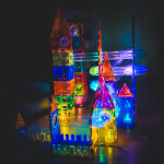 Mamido Cleverclixx magnetická stavebnica - Svietiaca guličková dráha 100 ks