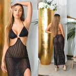 Sexy Koucla Maxidress with Cut Outs Cover-Up Einheitsgroesse