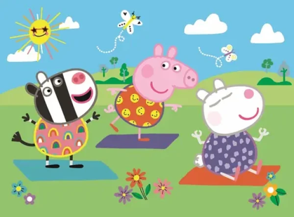 Trefl - Puzzle - Prasiatko Peppa: Cvičenie