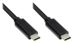 Good Connections USB-C - USB-C čierna / Kábel / USB 3.2 Gen 1 / 1 m / 5 Gbit/s (GC-M0113)