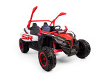 Mamido Mamido Elektrické autíčko Buggy Bumper 66 červené | 24V | 4x200W | EVA | LED | 2,4 Ghz | ECO koža