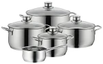 WMF Diadem PLUS / Sada hrncov / 5 dielov / nerezová oceľ Cromargan 18/10 / indukcia (0733556040)