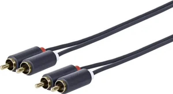 VivoLink 2 x RCA - 2 x RCA MM 20m / vysoko flexibilné / 24AWG / dvojité tienenie / pozlátené konektory (PRORCARCA20)