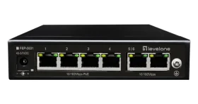 LevelOne FEP-0631 / Switch / 4X FE PoE + / 2x FE / 60 W PoE / kovové prevedenie (FEP-0631)