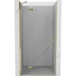 MEXEN/S - Mist-H sprchové dvere krídlové ľavé 85, transparent, zlatá 8A5-085-000-50-00-L