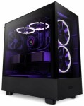 NZXT H5 Elite edition čierna / E-ATX / 1x USB 3.2 + 1x USB-C 3.2 / 3.5mm Jack / 3 x 120 mm (2xRGB) (CC-H51EB-01)