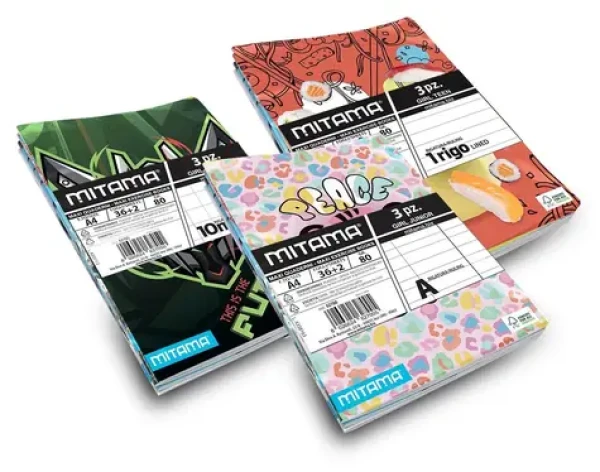 Mitama Fantasy Colours / Zošit / A4+ / Linkovaný / 36+2 listov / mix motívov / 3 ks (62292)