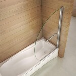 H K - Vaňová zástena S1 FLAG 100x150cm - jednodielna sklopná, číre sklo SE-S1FLAG100