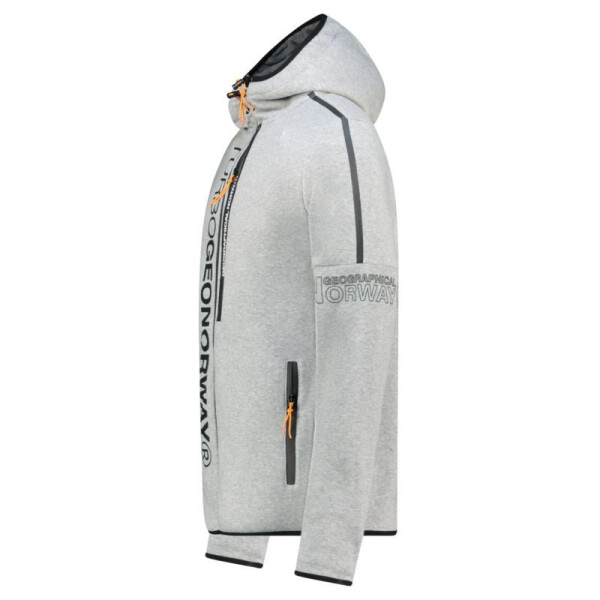 Geographical Norway Freestyle DB 054 M WY9549H/GN-Gray sieťovaná mikina M