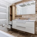 Mereo Bino, kúpeľňová skrinka s keramickým umývadlom 121 cm, dub Arlington CN623