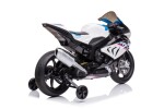 Mamido Detská elektrická motorka BMW HP4 Race JT5001 biela