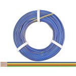 Donau Elektronik 418-50 opletenie / lanko 4 x 0.14 mm² zelená, červená, žltá, modrá 50 m; 418-50