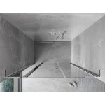 MEXEN/S - Mist L sprchové dvere krídlové 150, transparent, chróm 8A4L-150-001-01-00