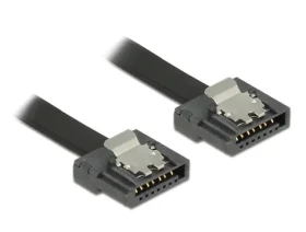 DeLock kábel SATA FLEXI 6 Gb/s 30 cm čierna (83840)