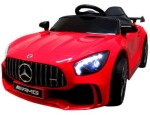 Mamido Elektrické autíčko Mercedes GTR-S, červené s mäkkými EVA kolesami a pohodlným sedadlom, licencované