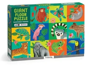 Mudpuppy Podlahové puzzle Kamaráti z dažďového pralesa