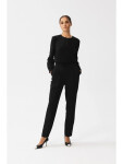 Kombinéza s rozdeleným výstrihom S355 Black - Stylove XL