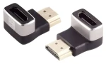 MicroConnect Uhlový adaptér HDMI (FM) 90 ° čierna / Adaptér / 8K (HDM19F19MA2-8K)