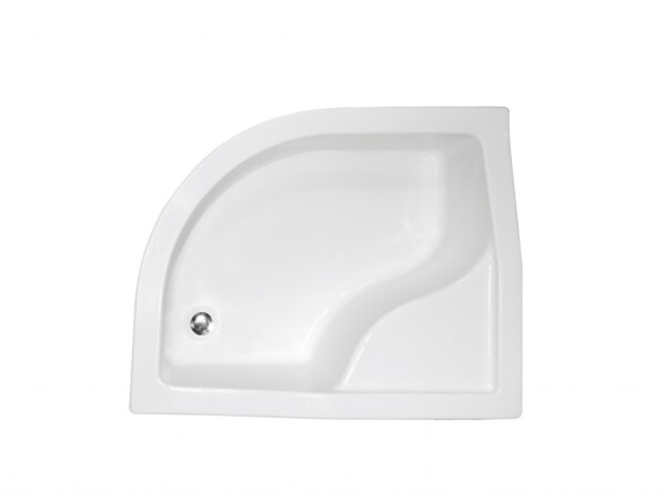 BESCO - MAXI, hlboká asymetrická sprchová vanička - rozmer A - 100 cm, rozmer B - 80 cm, rozmer C - 24 cm, Spôsob prevedenia - Ľavé VANKMAX100L