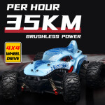 Mamido Mamido Výhodná sada RC Monster Truck 1:16 Max 35 km/h 4x4 + Magnetická stavebnica Variable 108 dielikov