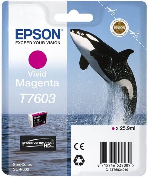 Epson Toner T7603 Ultrachróme HD (vivid magenta)