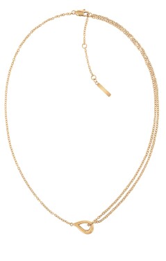 Calvin Klein Elegantný pozlátený náhrdelník Sculptured Drops 35000081