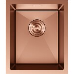 MEXEN - Trixo oceľový drez 1-bowl 370 x 440 mm, meď 6412371000-65