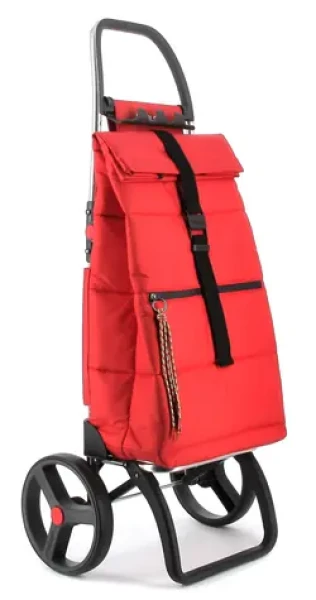 Rolser Big Polar 2 Logic RSG červená / Nákupná taška na veľkých kolieskach / 44 l / nosnosť 40 kg / výška 108 cm