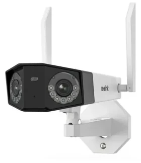 Reolink Duo Series W730 biela / Vonkajšia IP kamera / 4608 x 1728 / 180 ° / IP66 / 2,4 +5 GHz Wi-Fi / mikrofón repro (WCDUOB4K02W)