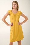 Vamp - Letná nočná košeľa s volánikmi 22911 - Vamp yellow narcissus XXL