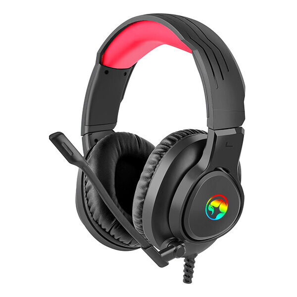 Marvo HG8958 čierna / herné slúchadlá s mikrofónom / RGB podsvietenie / 3.5mm + USB napájanie / 2.1m (HG8958)