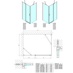 POLYSAN - ZOOM sprchová bočná stena 1000, číre sklo ZL3210